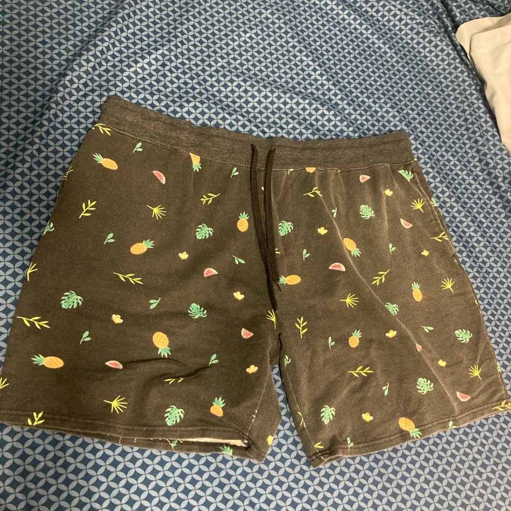 No Boundaries black shorts with fruit